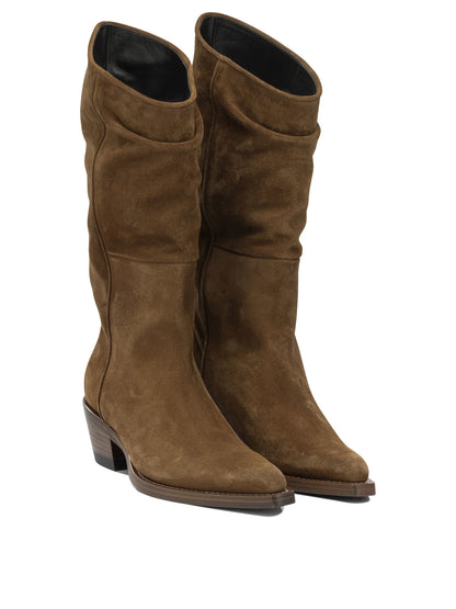 Khaite "Clive" Cowboy Boots - Brown