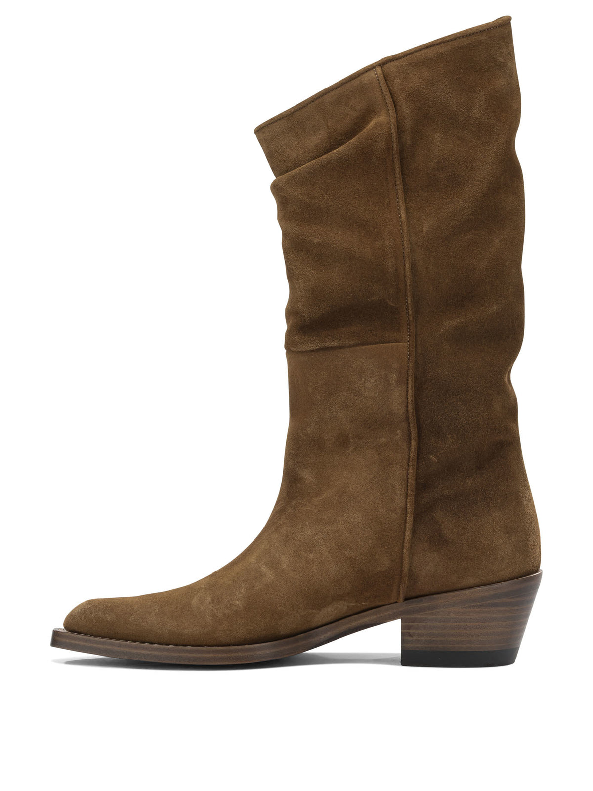 Khaite "Clive" Cowboy Boots - Brown