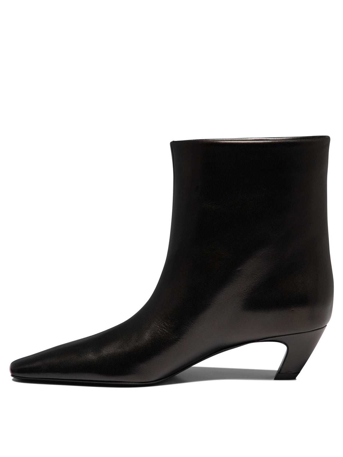 Khaite "Arizona" Pull-On Ankle Boots - Black