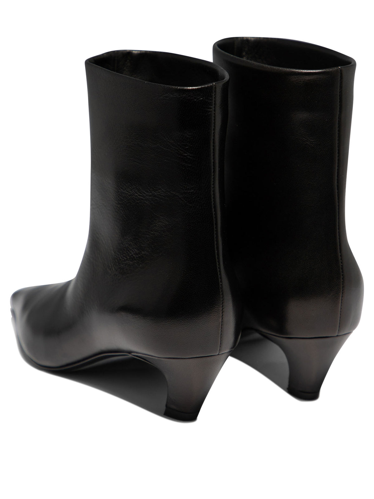 Khaite "Arizona" Pull-On Ankle Boots - Black