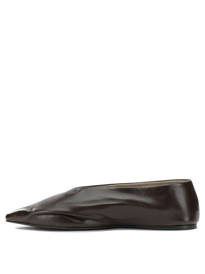 Khaite "Miriam" Classic ballet flats - Brown