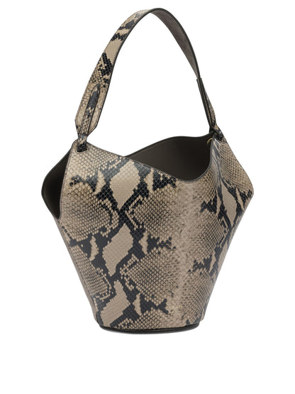 Khaite "Lotus" Small Shoulder Bag - Brown