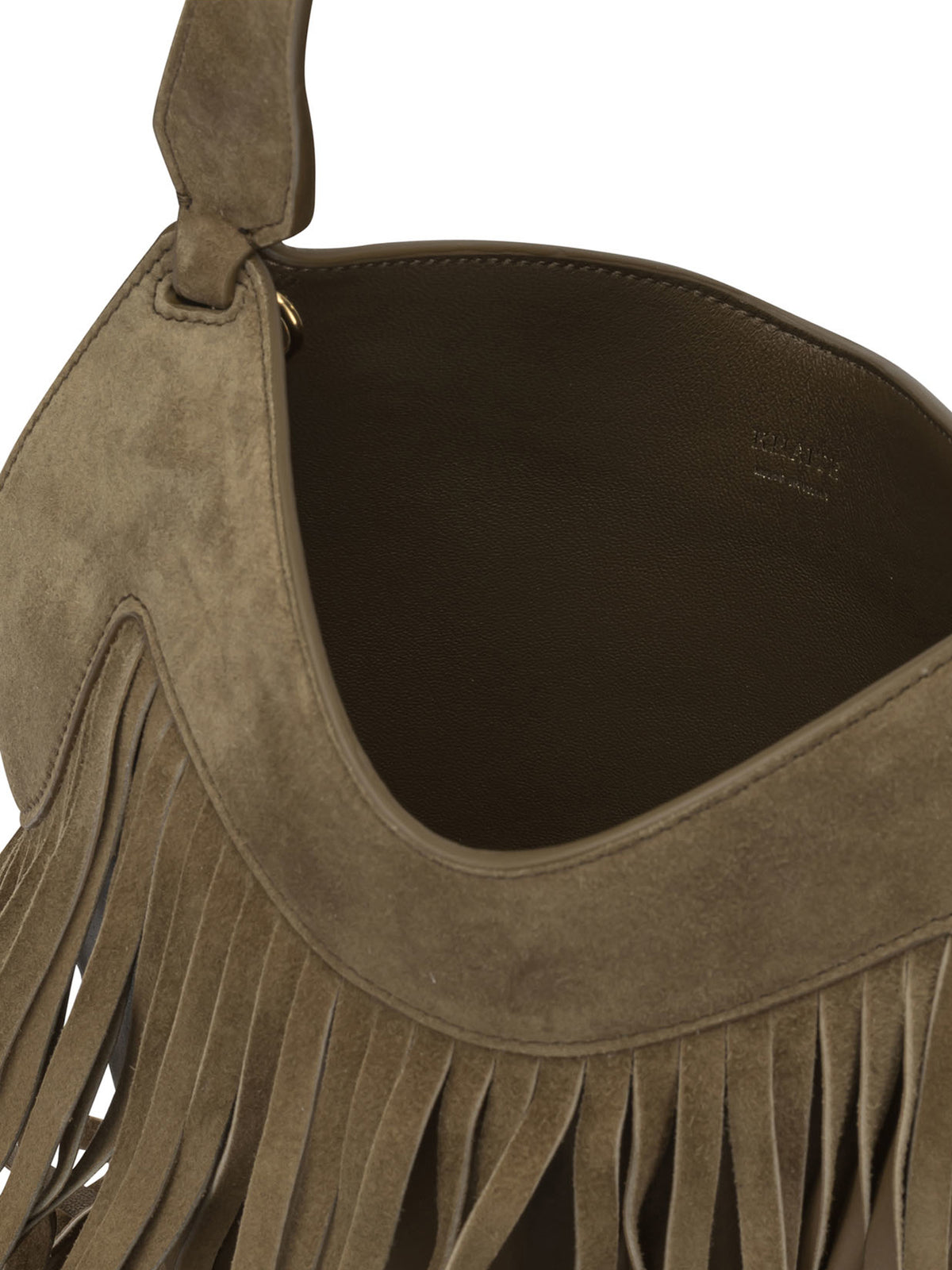 Khaite "Nano Lotus Fringe" Small Shoulder Bag - Brown