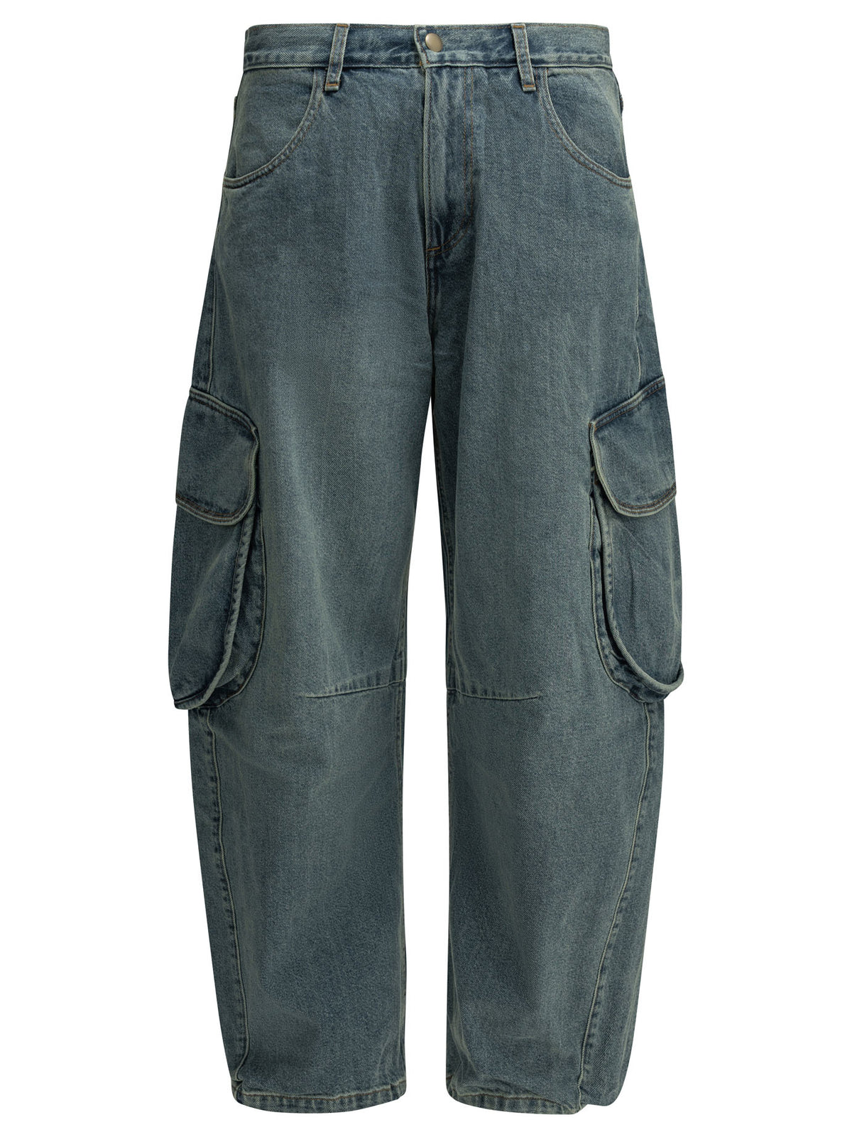 Levi's "Cargo" Wide-Leg Jeans - Light Blue