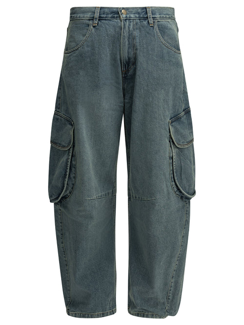 Levi's "Cargo" Wide-Leg Jeans - Light Blue
