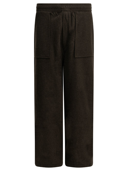 Maison Kitsuné Casual fleece pants - Brown