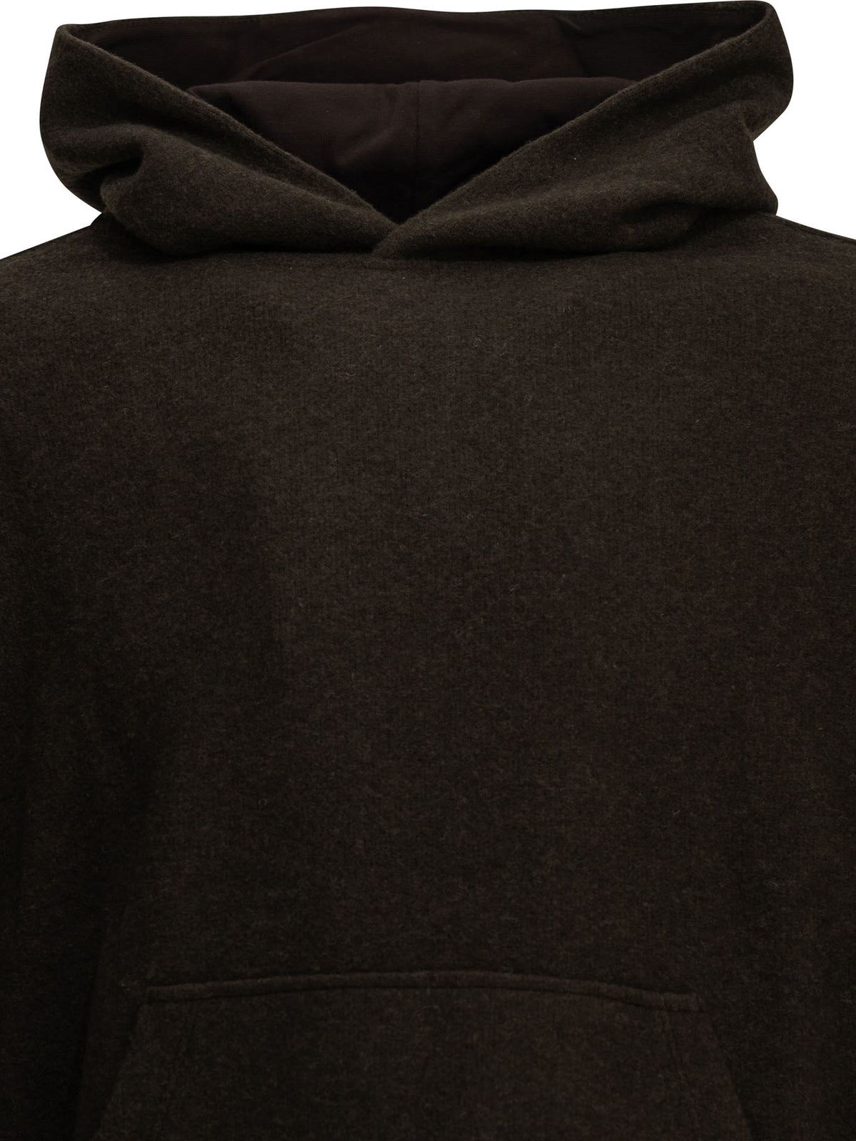 Maison Kitsuné Fleece-blend hooded sweatshirt - Brown