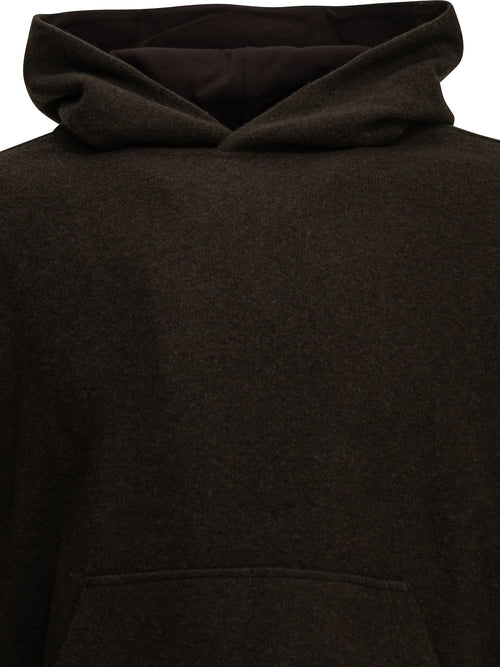 Maison Kitsuné Fleece-blend hooded sweatshirt - Brown