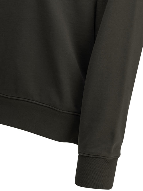Maison Kitsuné "Chillax Fox" Polo-Collar Sweatshirt - Grey