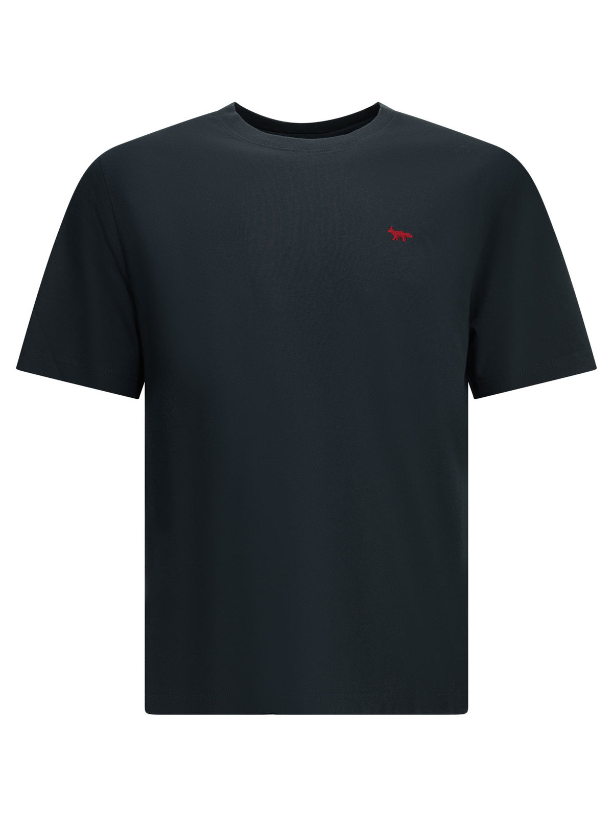 Maison Kitsuné "Red Fox" Crew-Neck T-Shirt - Blue