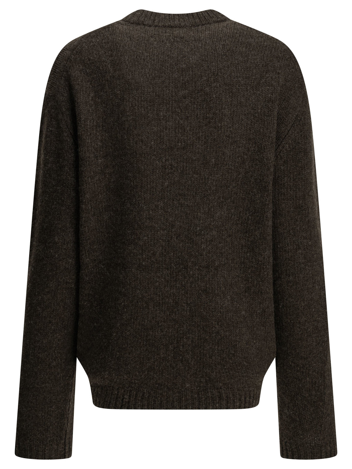 Maison Kitsuné "Dressed Fox" Crew-Neck Sweater - Brown