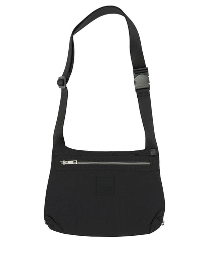 Maison Kitsuné Medium Nylon Shoulder Bag - Black