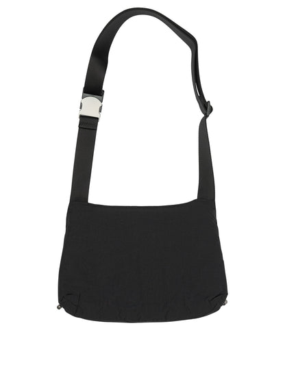 Maison Kitsuné Medium Nylon Shoulder Bag - Black