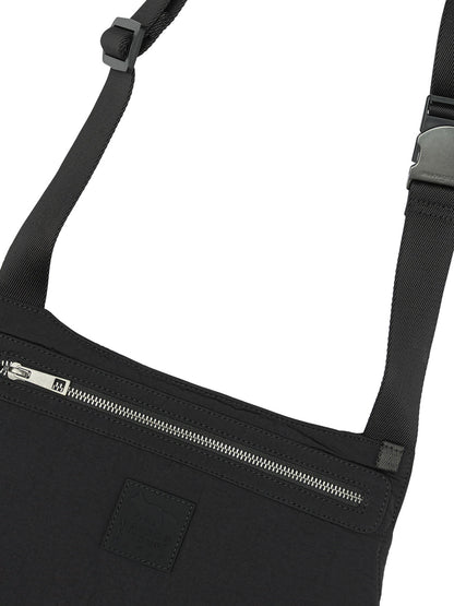 Maison Kitsuné Medium Nylon Shoulder Bag - Black