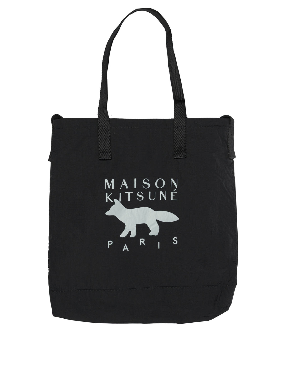 Maison Kitsuné Shoulder bag with large logo - Black