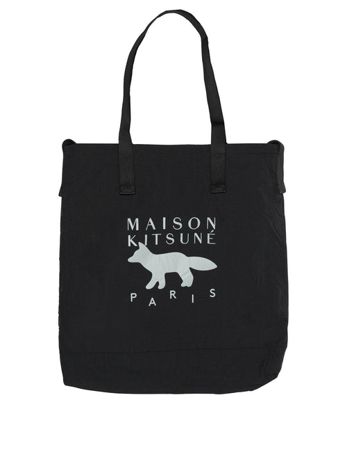 Maison Kitsuné Shoulder bag with large logo - Black
