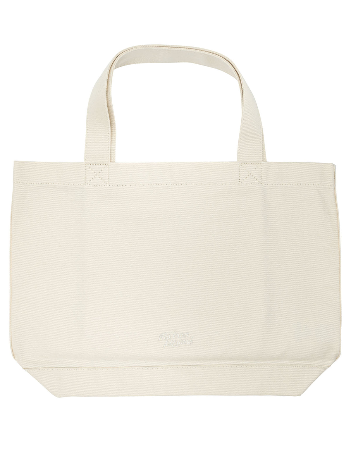 Maison Kitsuné "Double Fox Head" Large Handbag - Beige
