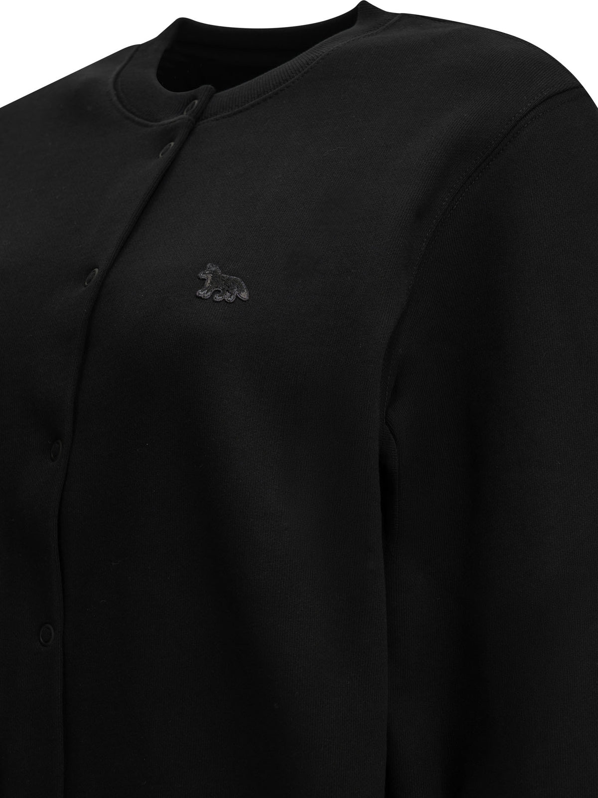 Maison Kitsuné "Baby Fox" Sweatshirt Cardigan - Black