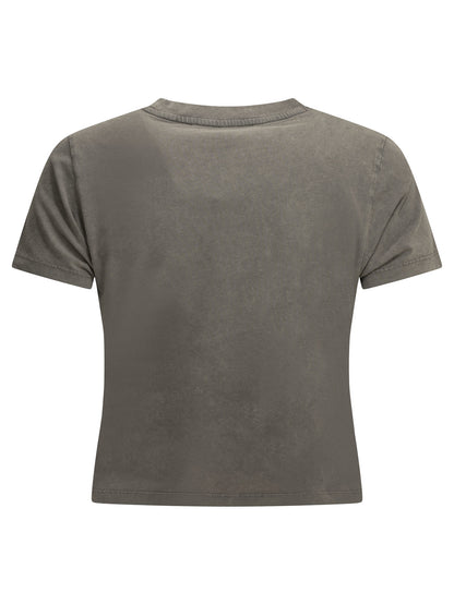 Maison Kitsuné "Faded" Crew-Neck T-Shirt - Grey