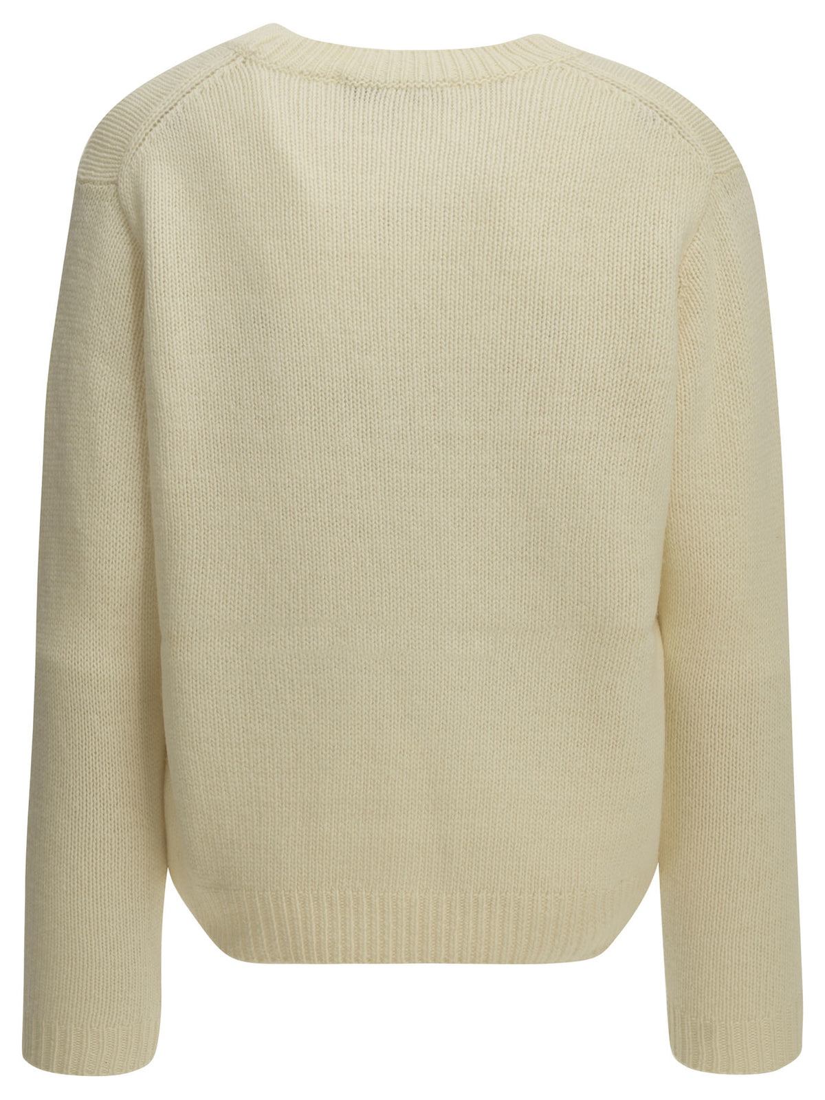 Maison Kitsuné "Dressed Fox" Crew-Neck Sweater - White