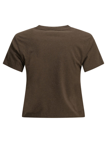 Maison Kitsuné "Baby Fox" Crew-Neck T-Shirt - Brown