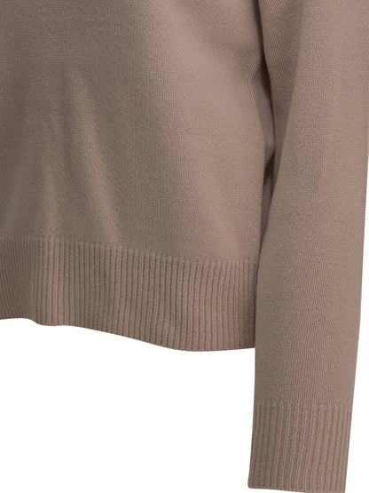 Maison Kitsuné "Fox Head" Crew-Neck Sweater - Pink