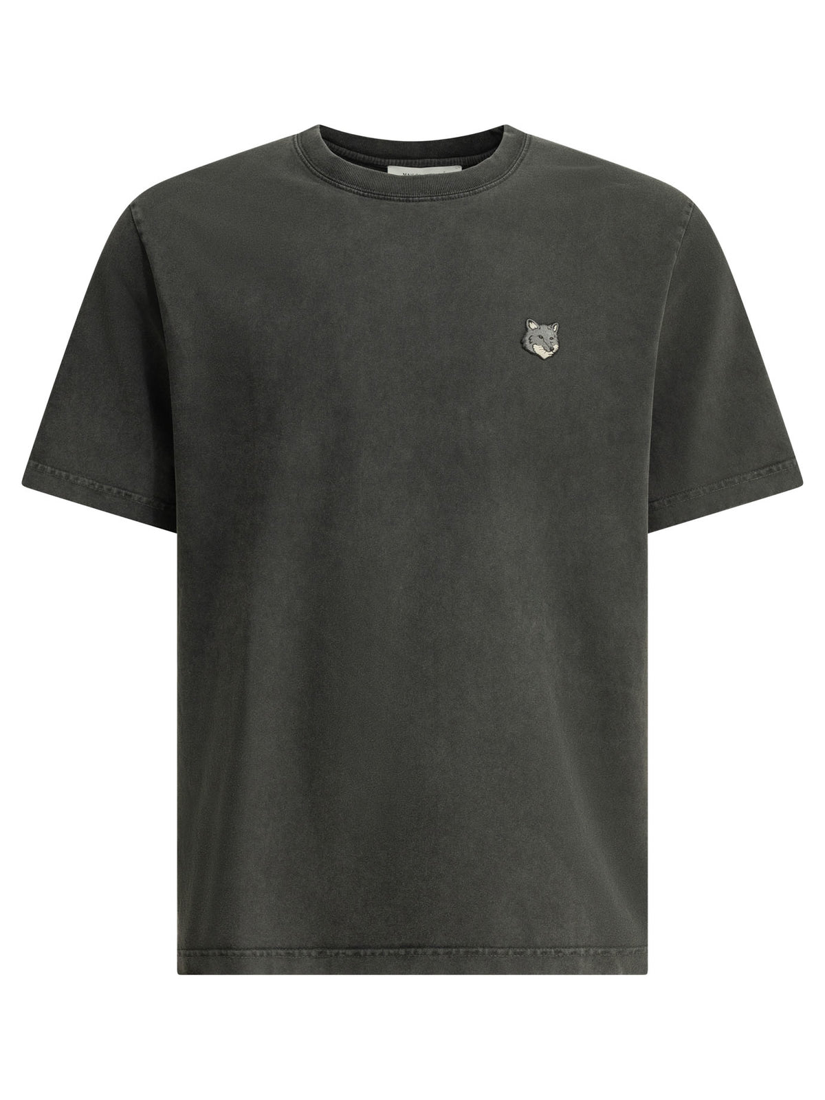 Maison Kitsuné "Fox Head Faded" Crew-Neck T-Shirt - Black