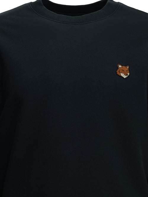Maison Kitsuné "Fox Head" Crew-Neck Sweatshirt - Blue