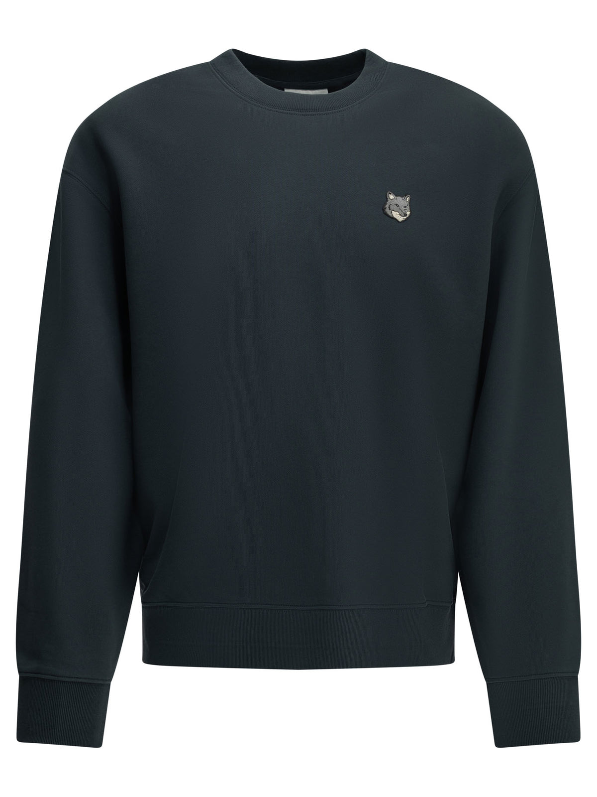 Maison Kitsuné "Fox Head" Crew Neck Sweatshirt - Blue