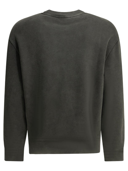 Maison Kitsuné "Fox Head Faded" Crew Neck Sweatshirt - Black