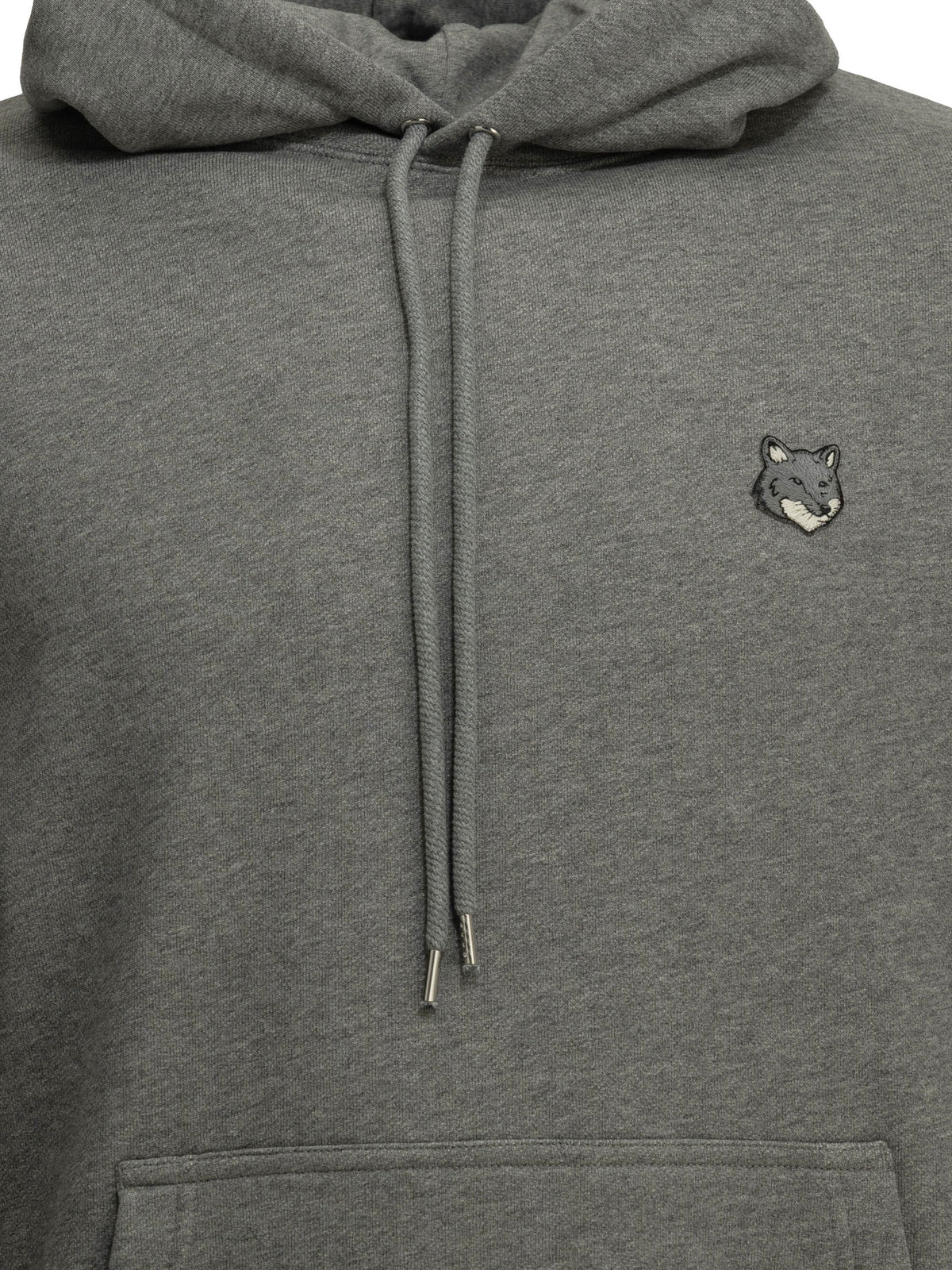 Maison Kitsuné "Fox Head" Hoodie - Grey