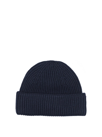 Maison Kitsuné "Fox Head" Beanie - Blue