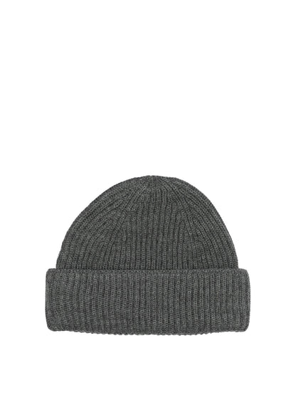 Maison Kitsuné "Fox Head" Beanie - Grey