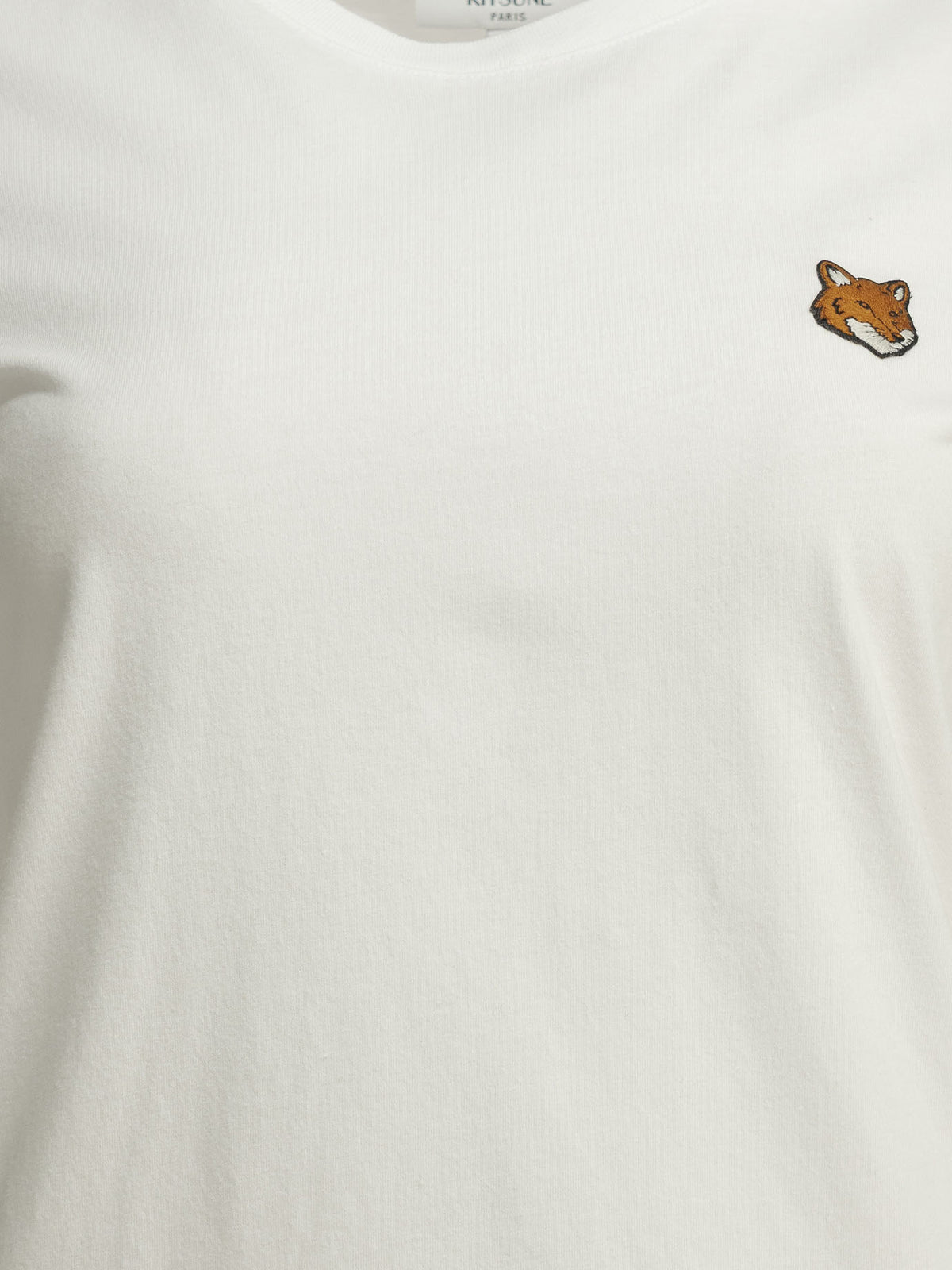 Maison Kitsuné "Fox Head" Crew-Neck T-Shirt - White