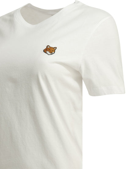 Maison Kitsuné "Fox Head" Crew-Neck T-Shirt - White