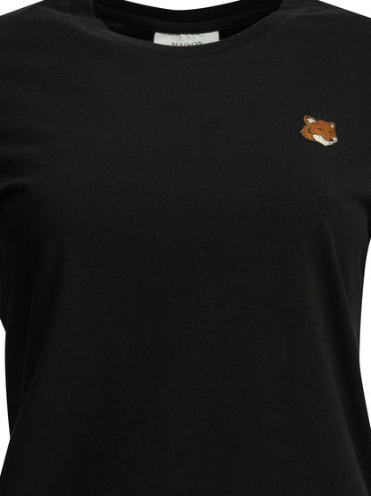 Maison Kitsuné "Fox Head" Crew-Neck T-Shirt - Black