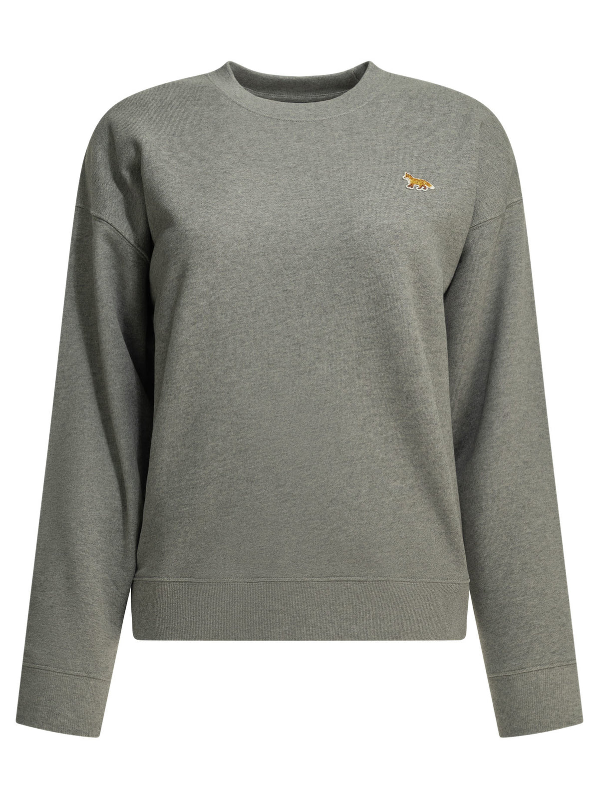 Maison Kitsuné "Baby Fox" Crew-Neck Sweatshirt - Grey