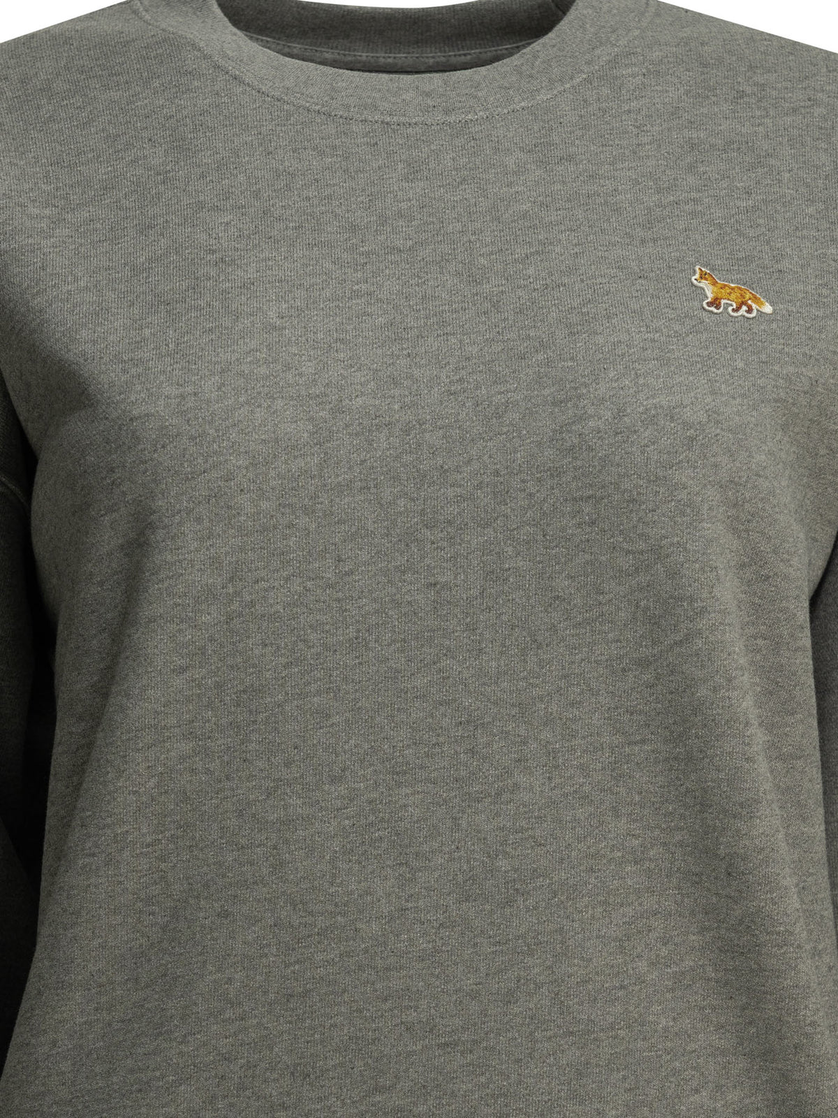 Maison Kitsuné "Baby Fox" Crew-Neck Sweatshirt - Grey