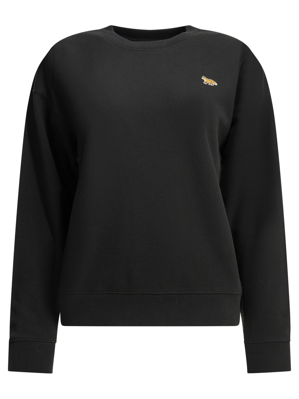 Maison Kitsuné "Baby Fox" Crew-Neck Sweatshirt - Black