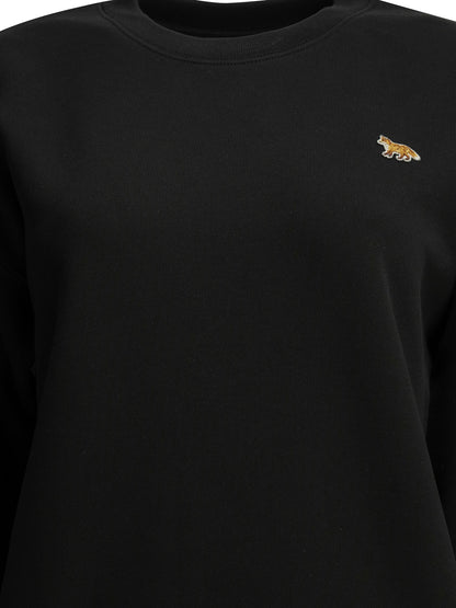 Maison Kitsuné "Baby Fox" Crew-Neck Sweatshirt - Black