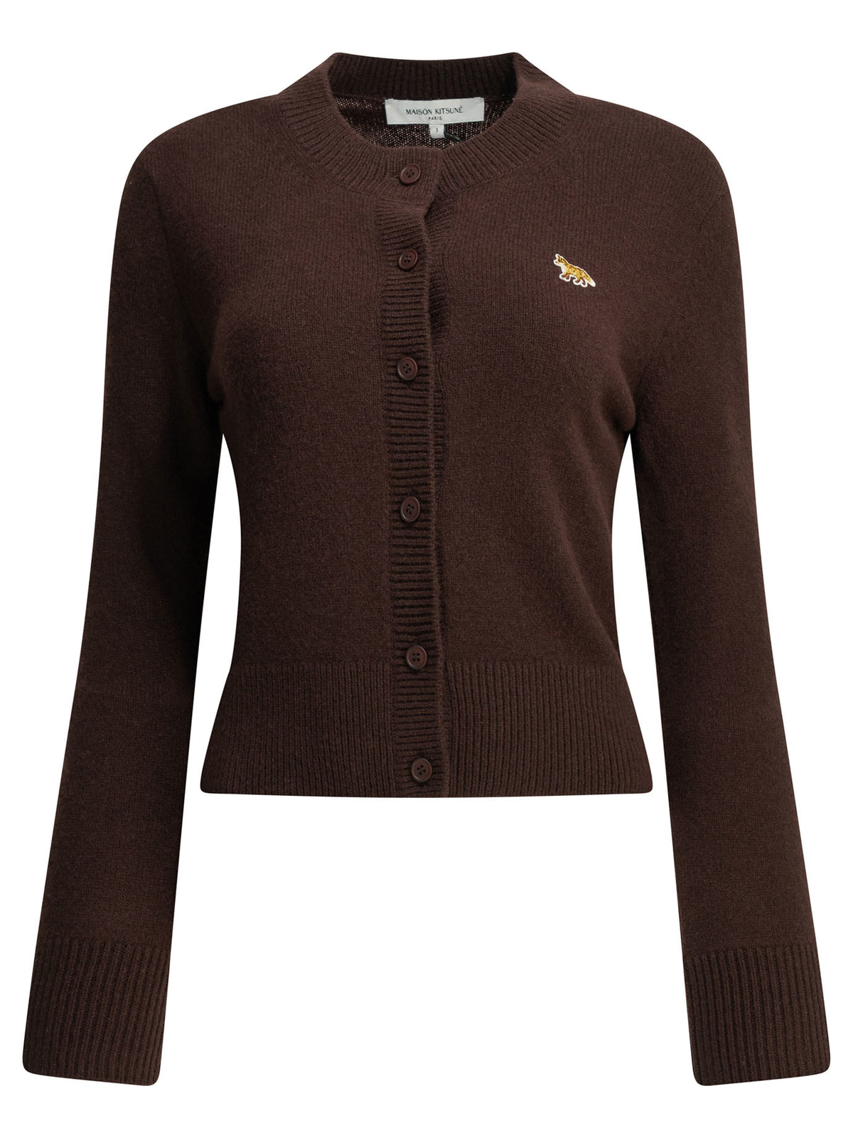 Maison Kitsuné "Baby Fox" Cardigan - Brown