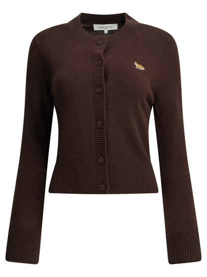 Maison Kitsuné "Baby Fox" Cardigan - Brown