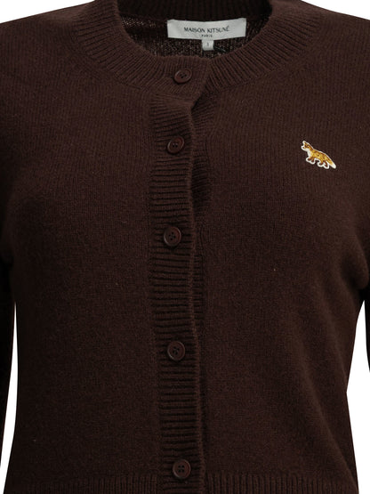 Maison Kitsuné "Baby Fox" Cardigan - Brown