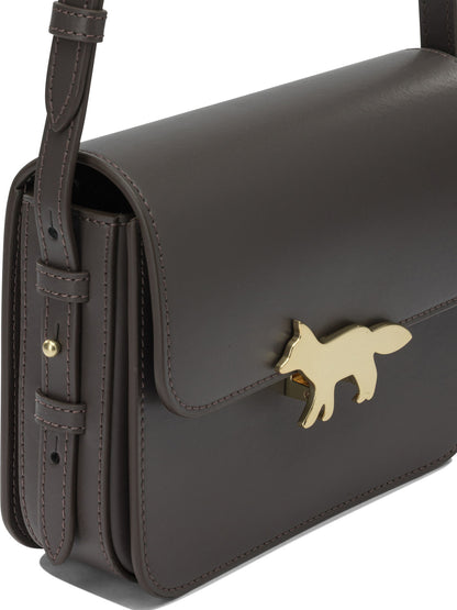 Maison Kitsuné "Edie" Small Croosbody Bag - Brown