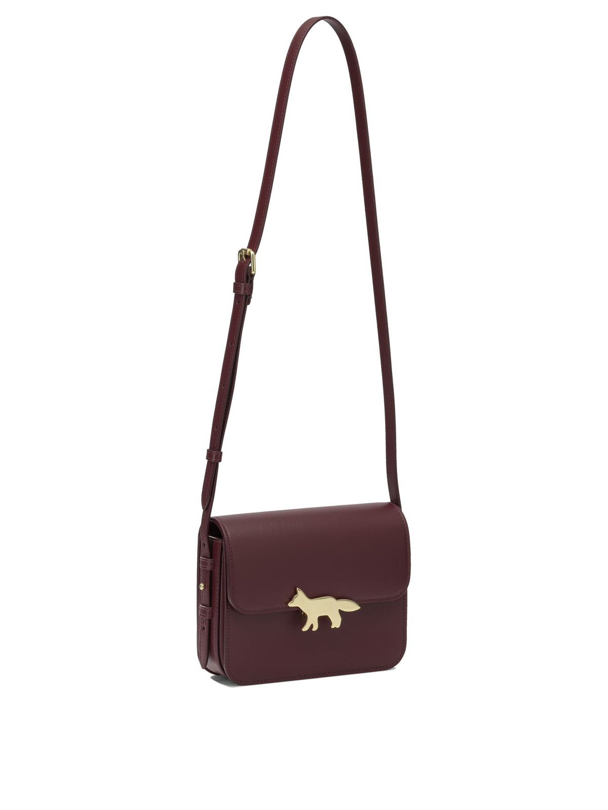 Maison Kitsuné "Edie" Small Croosbody Bag - Burgundy