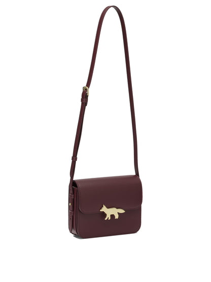 Maison Kitsuné "Edie" Small Croosbody Bag - Burgundy