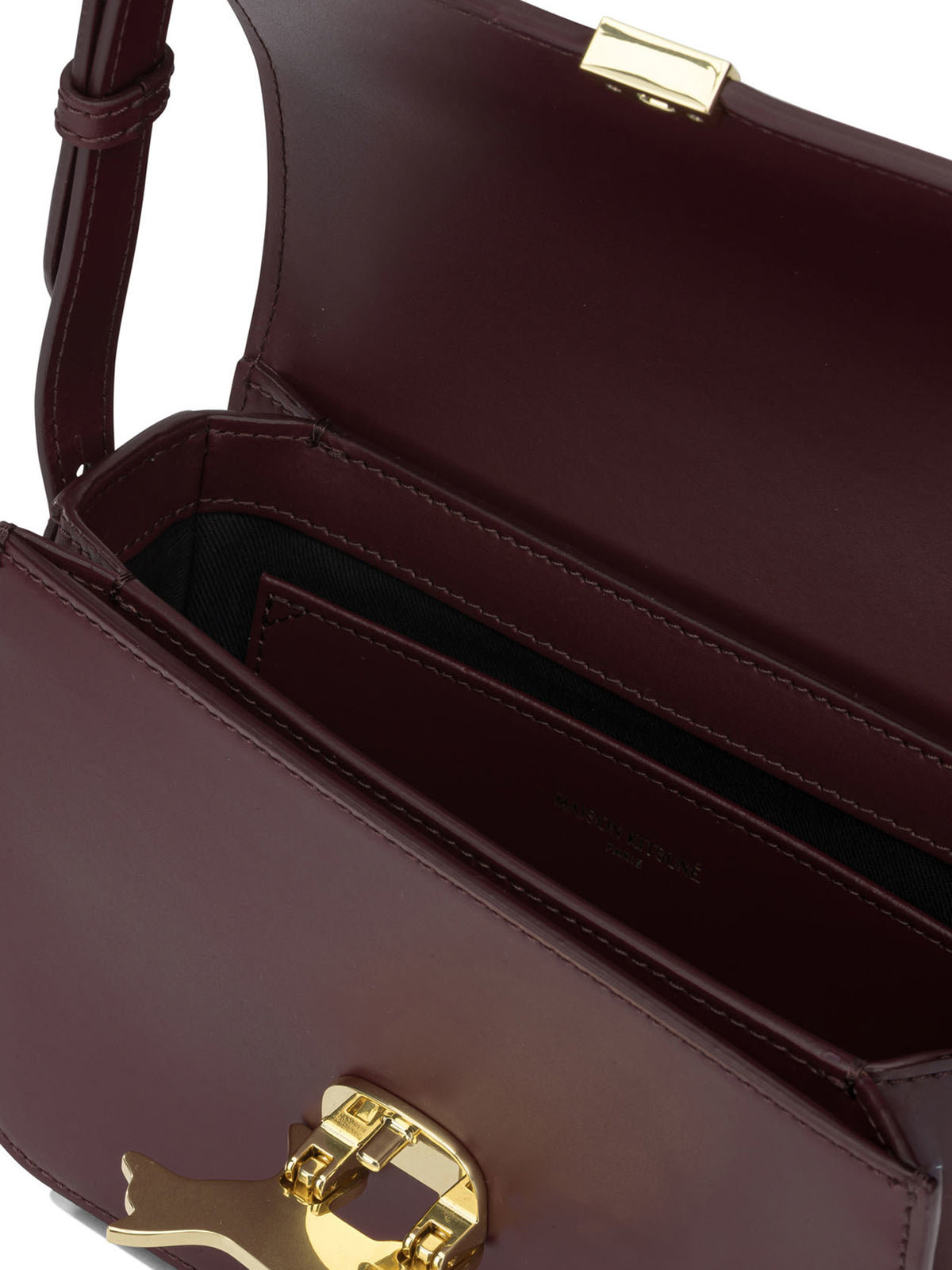Maison Kitsuné "Edie" Small Croosbody Bag - Burgundy