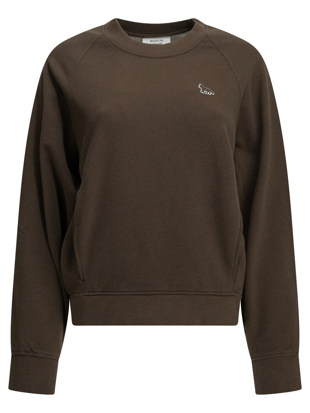 Maison Kitsuné "Baby Fox" Crew-Neck Sweatshirt - Brown