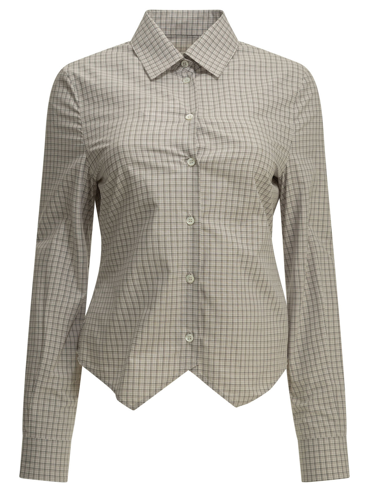 Maison Margiela "Pointed Hem" Casual Shirt - Grey