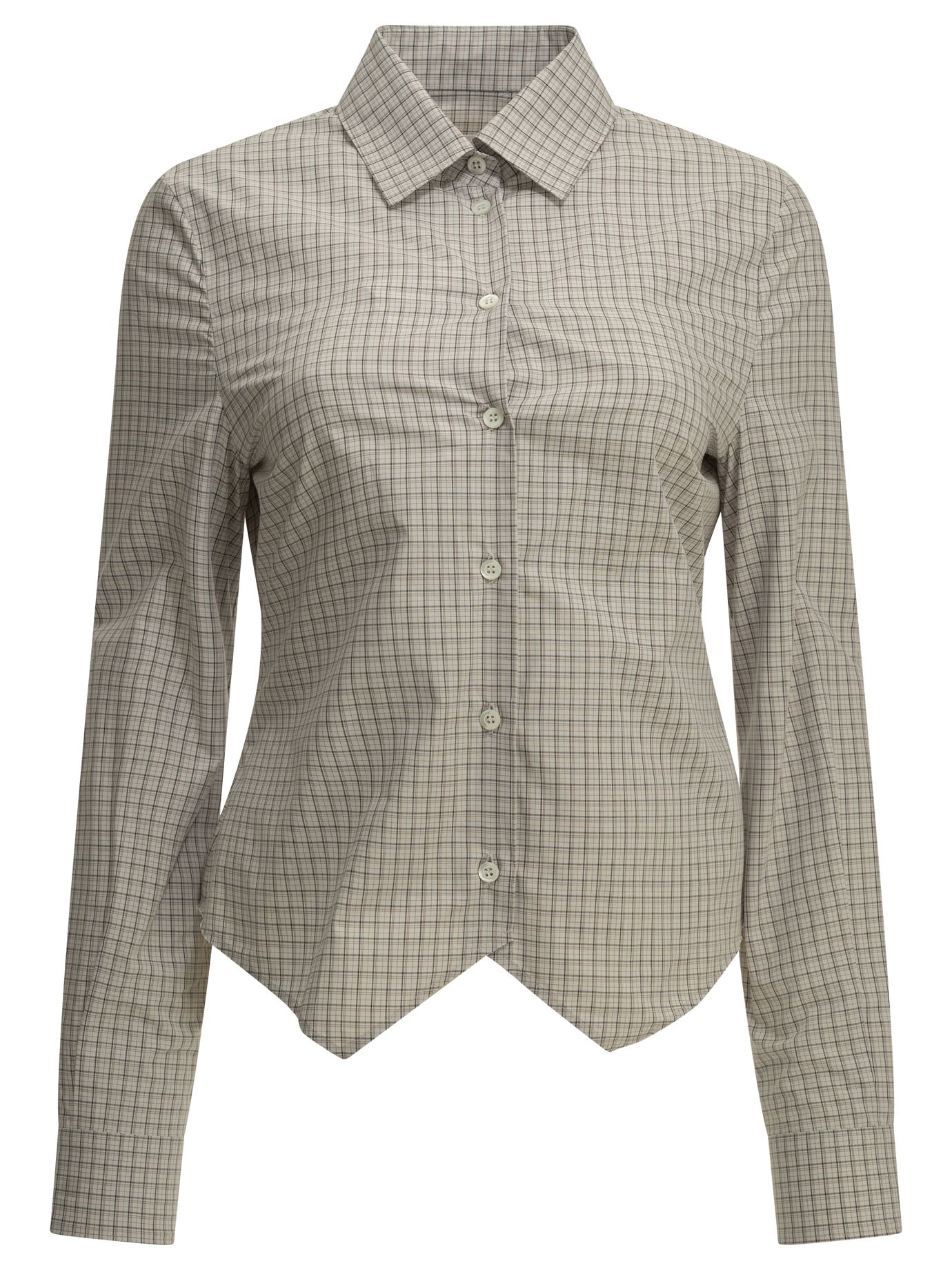 Maison Margiela "Pointed Hem" Casual Shirt - Grey